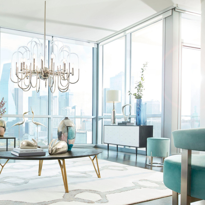 Cyan Design Quartette Cocktail Table in Bronze and Brass