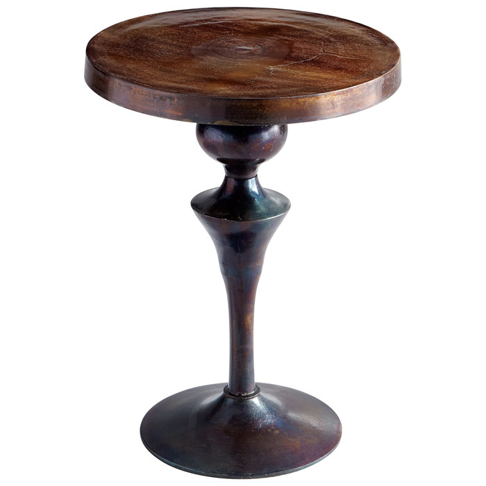 Cyan Design Gully Side Table Medium in Bronze and Torched Patina