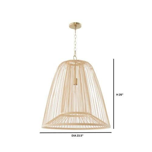 Cyan Design Terrae Pendant Natural Bell