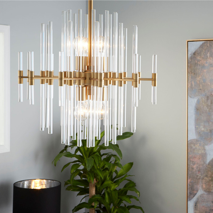 Cyan Design Quebec Pendant Small in Aged Brass
