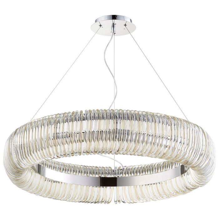 Cyan Design Beaming Around Pendant Large in Chrome