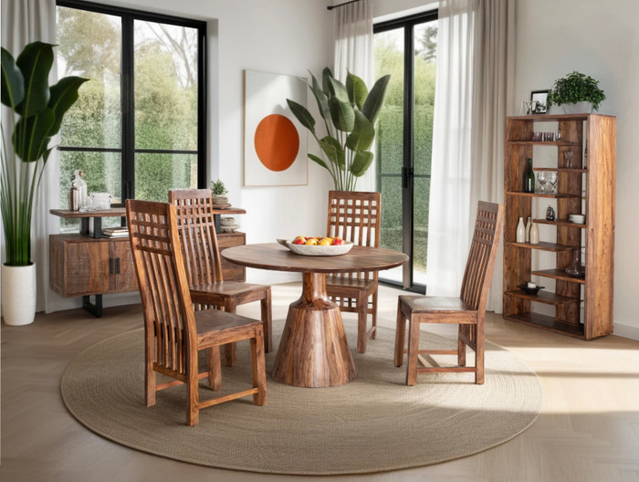 World Interiors - Acres 34" Bookshelf in Brownstone