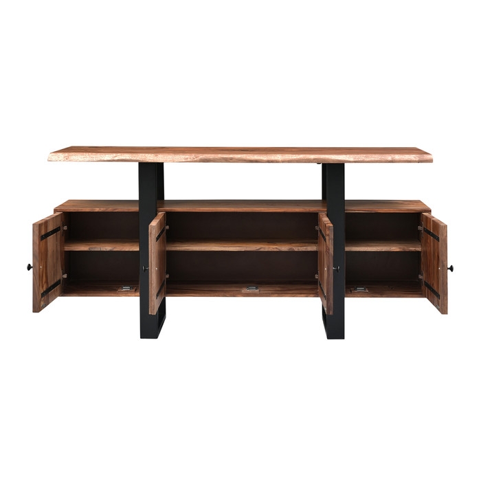 World Interiors - Acres 63" Media Cabinet in Brownstone