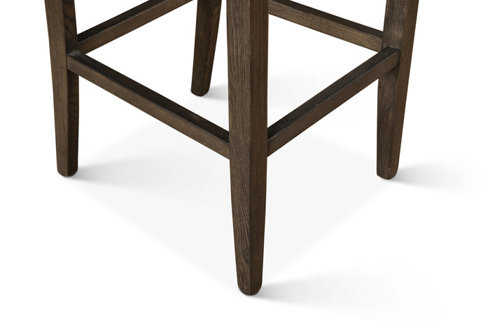 World Interiors - Aven Counter Chair in Green Eco-Suede with Dark Legs