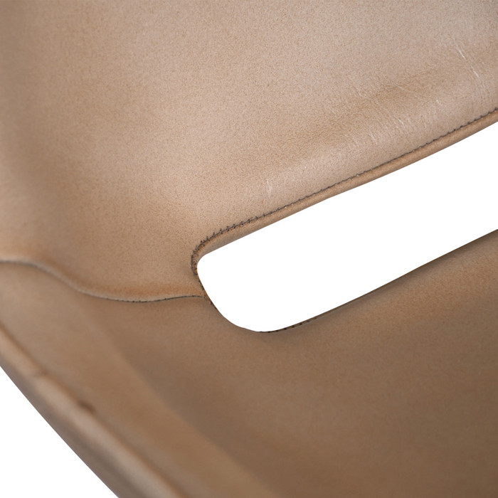 World Interiors - Brisbane Stanley Leather Dining Chair in Dusty Tan