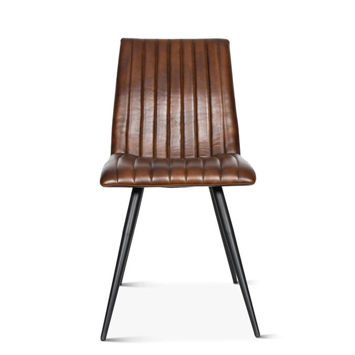 World Interiors - Brisbane Chelsea Dining Chair in Hand Washed Chestnut