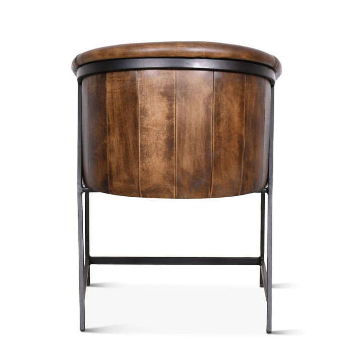 World Interiors - Brisbane Polo Armchair in Antique Whiskey Leather