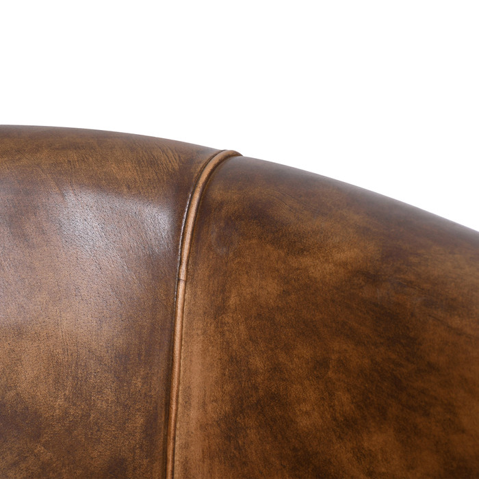 World Interiors - Brisbane Polo Armchair in Antique Whiskey Leather