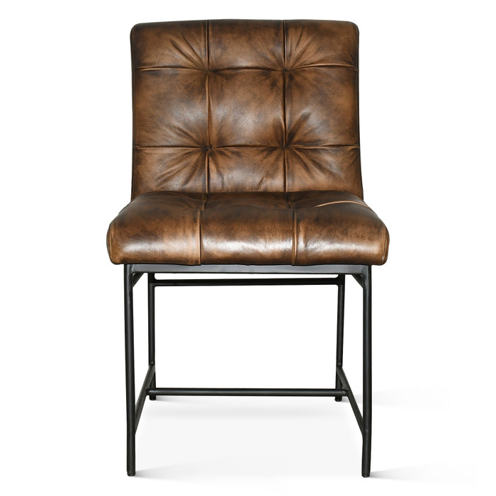 World Interiors - Brisbane Stockton Dining Chair in Antique Whiskey