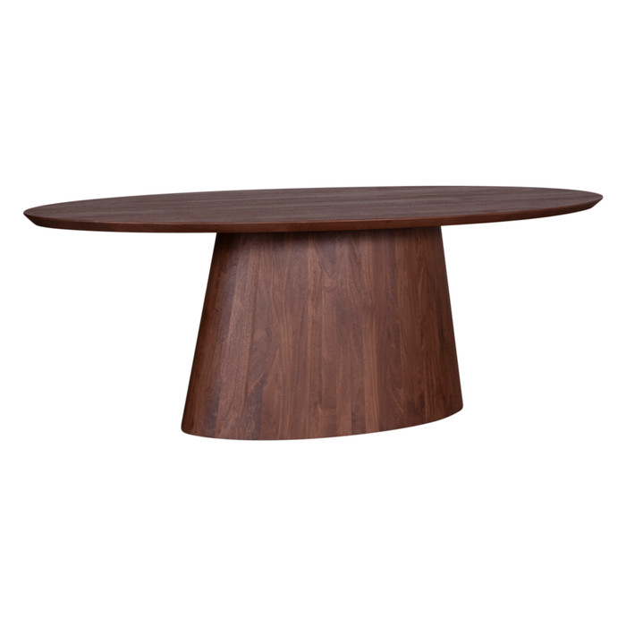 World Interiors - Calabasas 86" Oval Dining Table in Toffee Nut