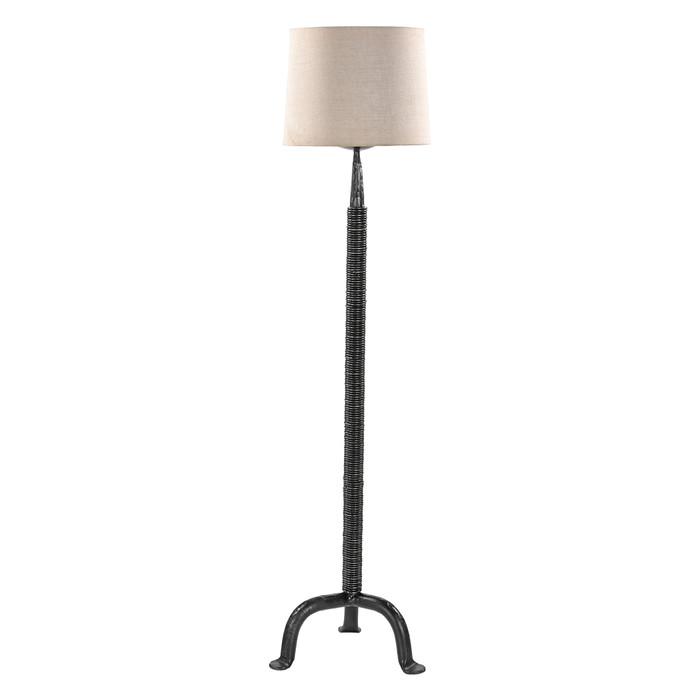 World Interiors - Calloway 55" Floor Lamp in Black