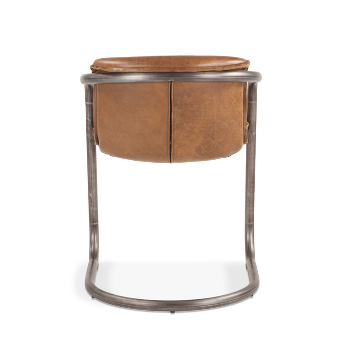 World Interiors - Chiavari Leather Dining Chair in Chestnut