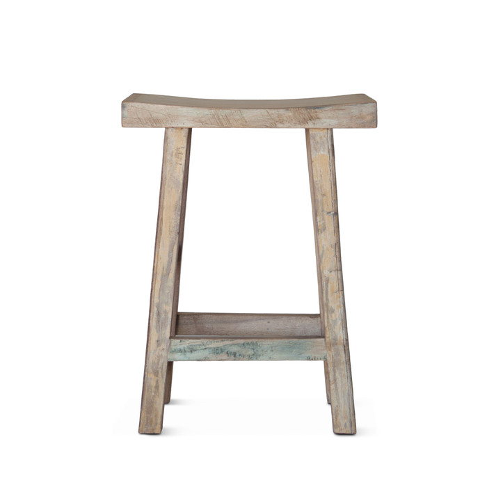 World Interiors - Cordoba Counter Chair with Vintage Teal Finish