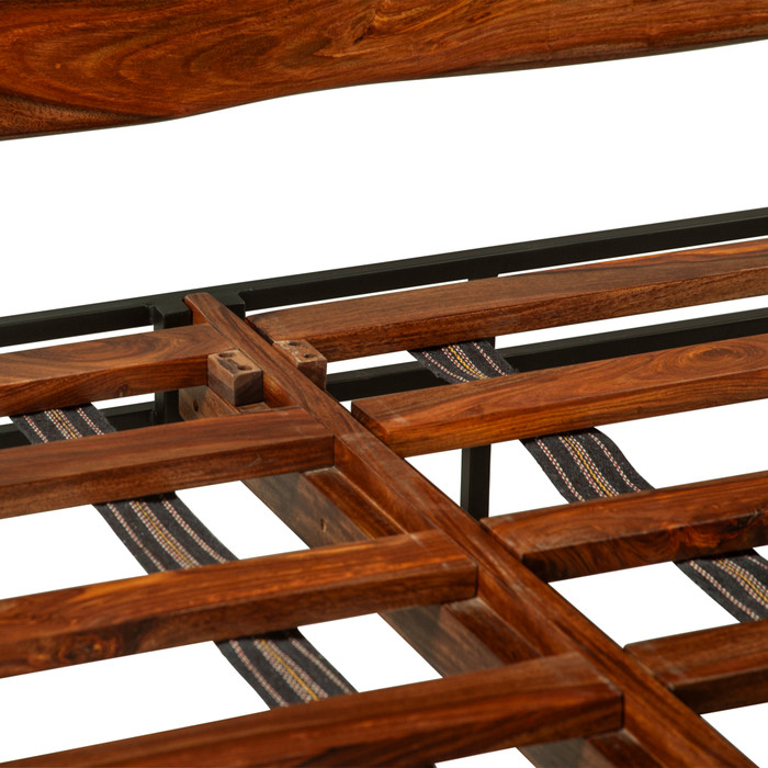 World Interiors - Elliston King Bed in Sheesham with Natural Finish