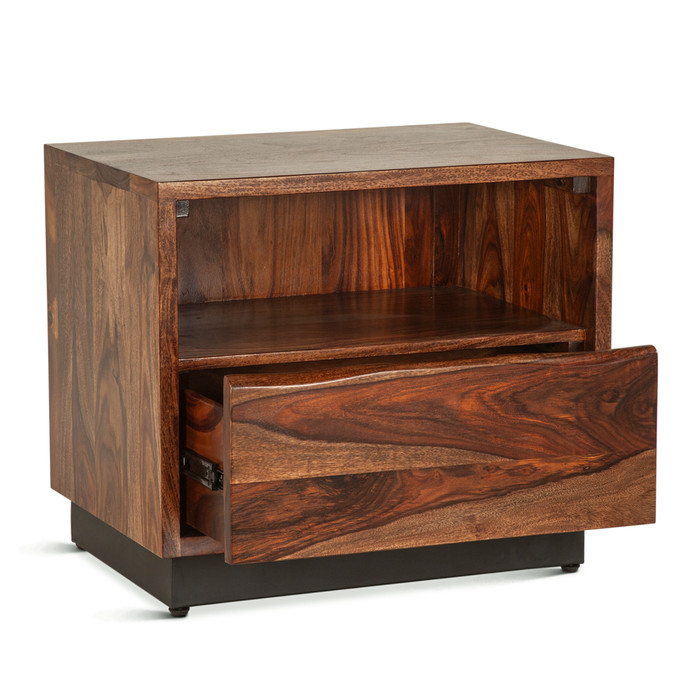 World Interiors - Elliston 26" Nightstand in Sheesham with Natural Finish