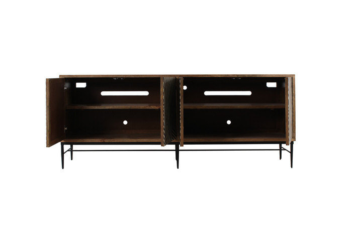 World Interiors - Fargo 80" Sideboard with Bone and Wood Inlay
