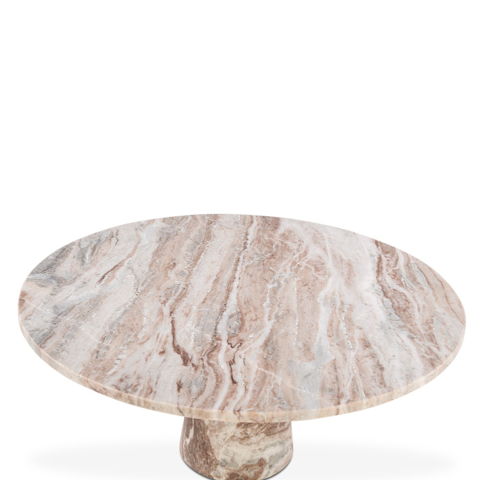 World Interiors - Giza 38" Coffee Table in Brown Toronto Marble
