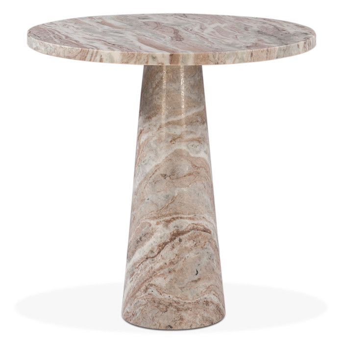 World Interiors - Giza 30" Round Dining Table in Brown Toronto Marble