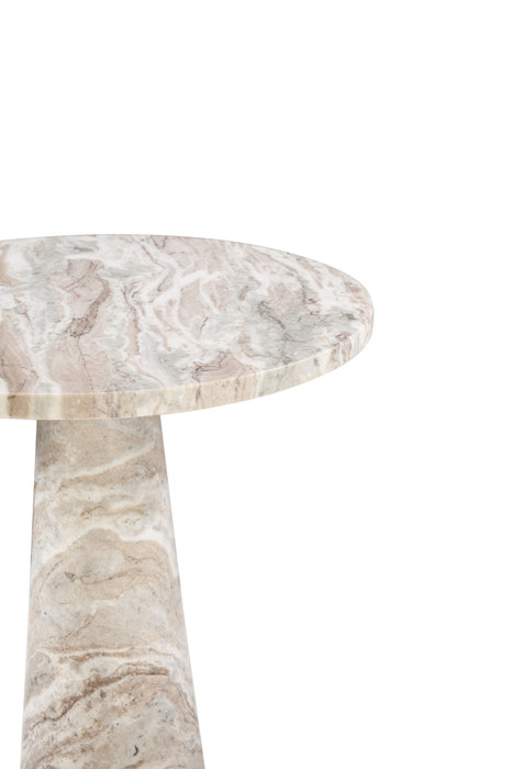 World Interiors - Giza 30" Round Dining Table in Brown Toronto Marble