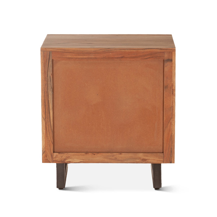 World Interiors - Glenwood Nightstand in Smoked Acacia