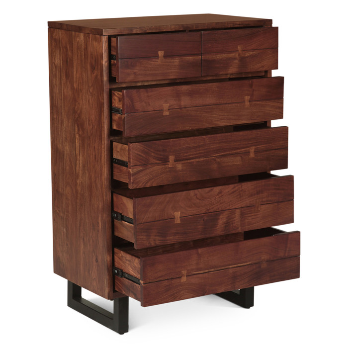 World Interiors - Glenwood 34" Tall Chest in Walnut