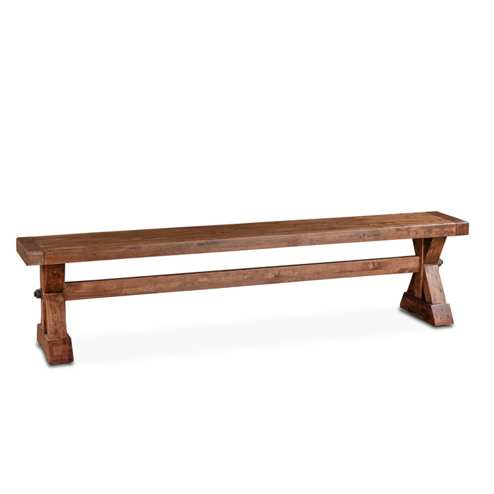 World Interiors - Aspen 82" Bench with Earth Finish