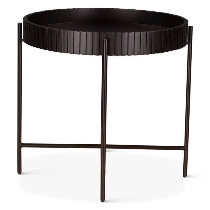 World Interiors - Halden Nesting Tray Tables in Matte Black