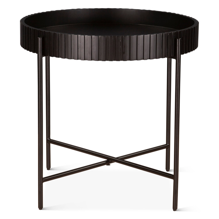 World Interiors - Halden Nesting Tray Tables in Matte Black
