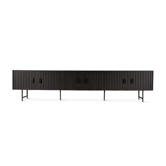 World Interiors - Halden 98" Plasma Cabinet in Matte Black