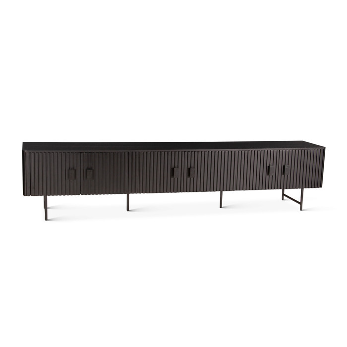World Interiors - Halden 98" Plasma Cabinet in Matte Black