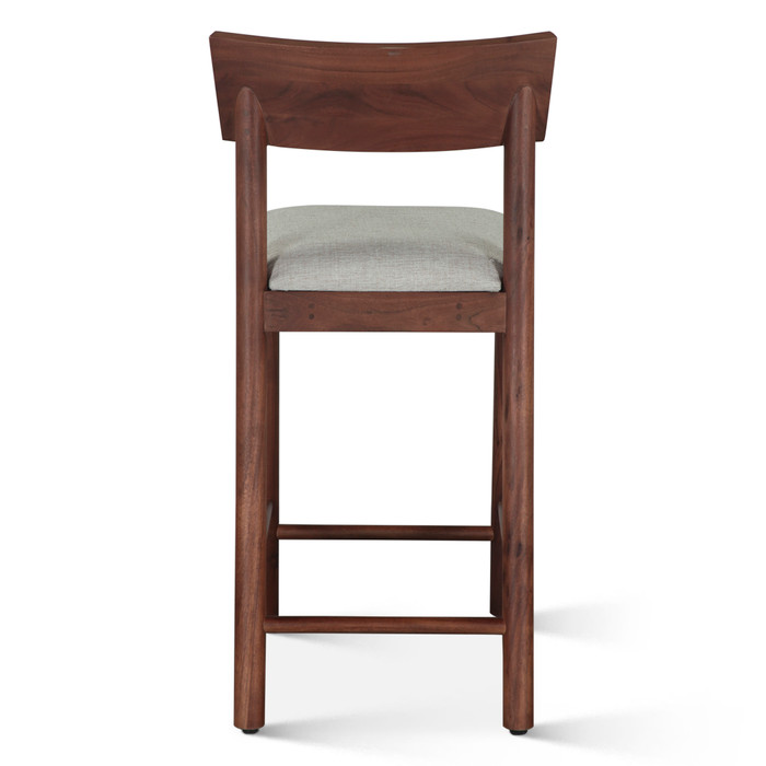 World Interiors - Hampton Upholstered Counter Chair in Walnut