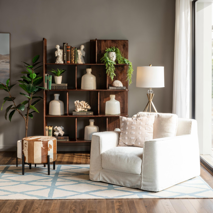 World Interiors - Hawker 48" Bookshelves in Dark Sienna