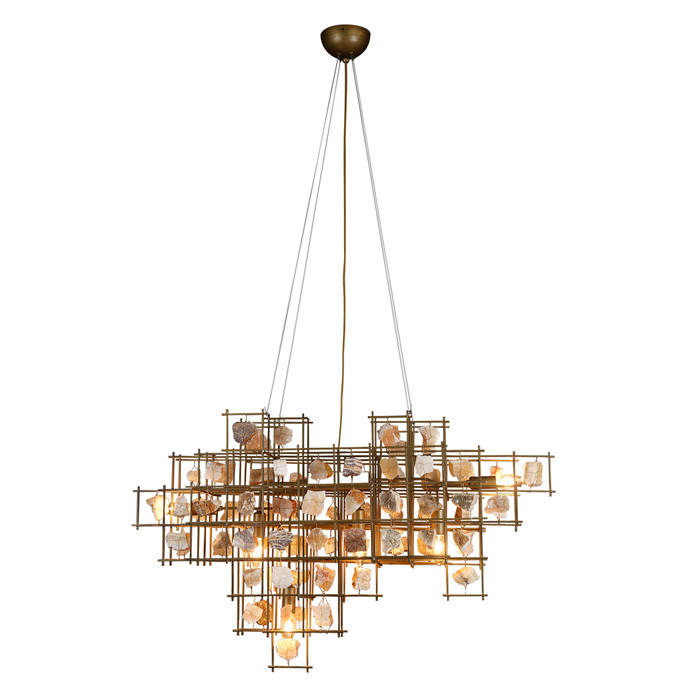 World Interiors - Heritage Pendant with Stone - Large