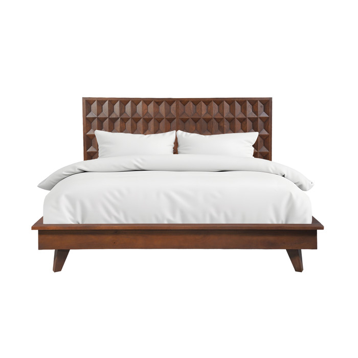 World Interiors - Lisbon King Bed in Royal Brown