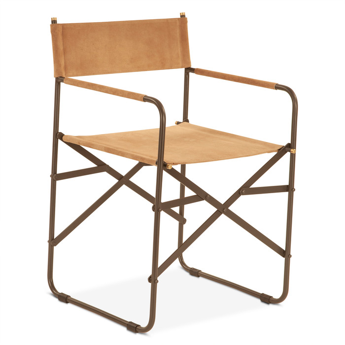World Interiors - Lund Director's Chair in Sand Suede
