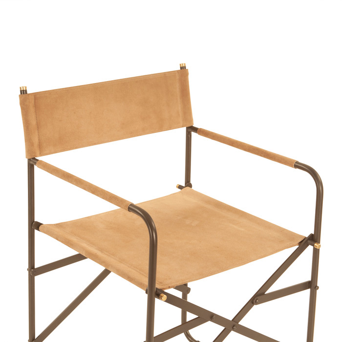 World Interiors - Lund Director's Chair in Sand Suede