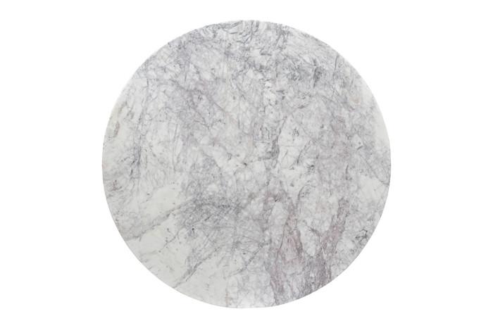 World Interiors - Madrid Marble Dining Table with Reclaimed Teak Legs