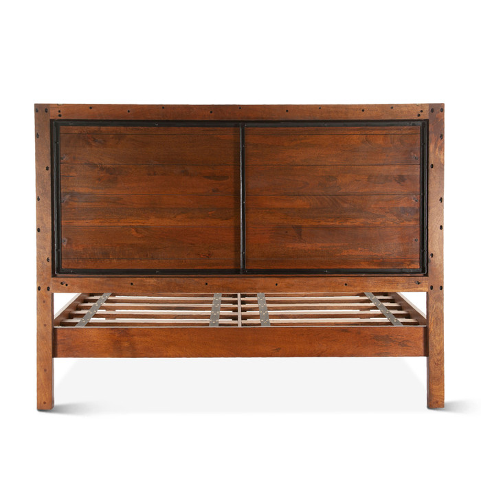 World Interiors - Manhattan Retro Mid Century King Platform Bed