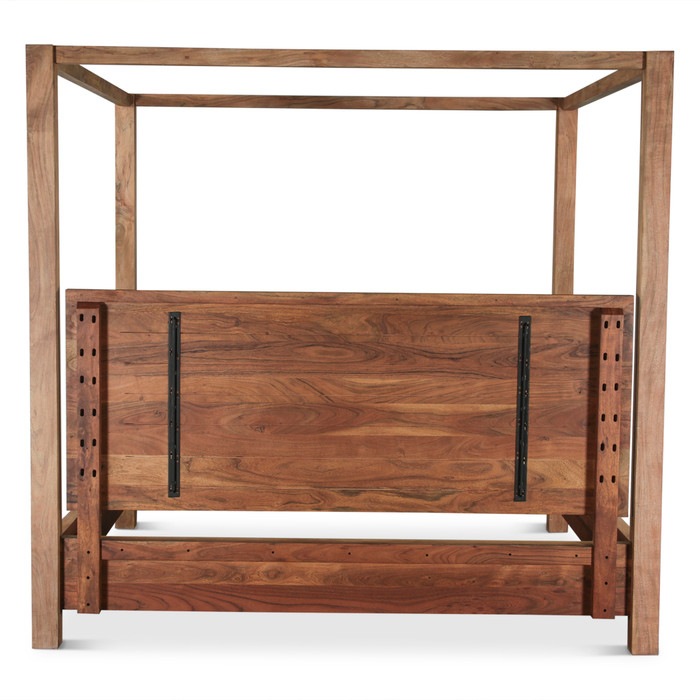 World Interiors - Mesa Canopy King Bed in Brushed Acacia