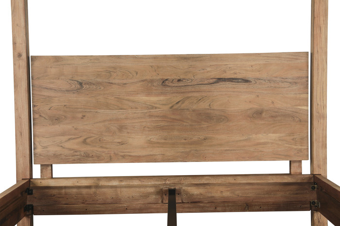 World Interiors - Mesa Canopy King Bed in Brushed Acacia