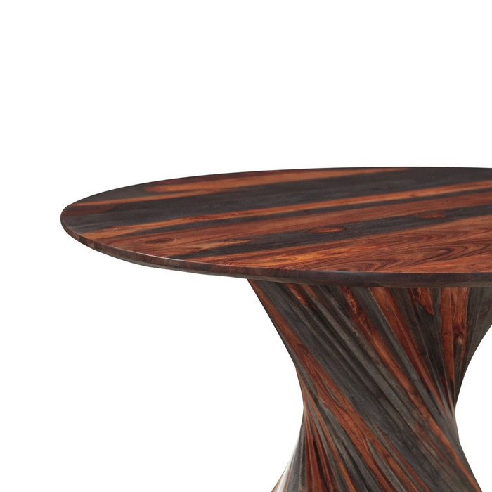 World Interiors - Monterey 48" Round Dining Table with Spiral Base in Capri Sheesham