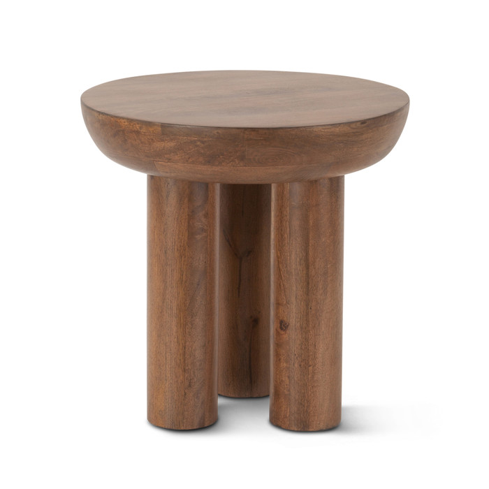 World Interiors - Noto 20" Side Table in Acorn Brown