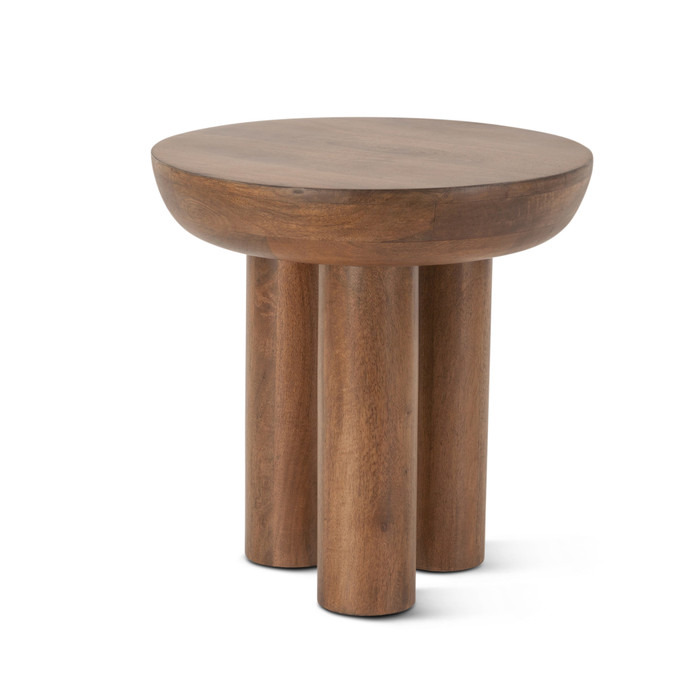World Interiors - Noto 20" Side Table in Acorn Brown