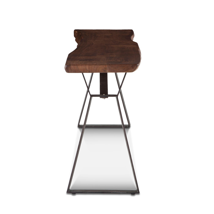 World Interiors - Nottingham 68" Console Table in Walnut Finish