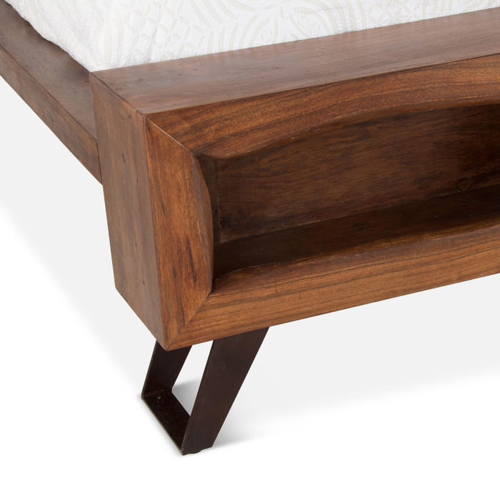 World Interiors - Nottingham-King Bed Mid-Century Brown th
