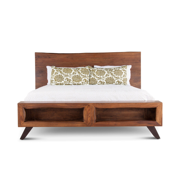 World Interiors - Nottingham-King Bed Mid-Century Brown th