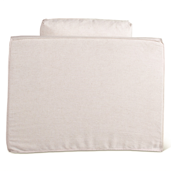 World Interiors - Oliver Armchair in White Linen Slipcover