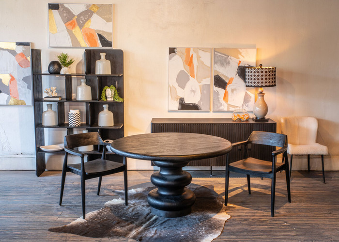 World Interiors - Oxford Dining Chair with Black Finish