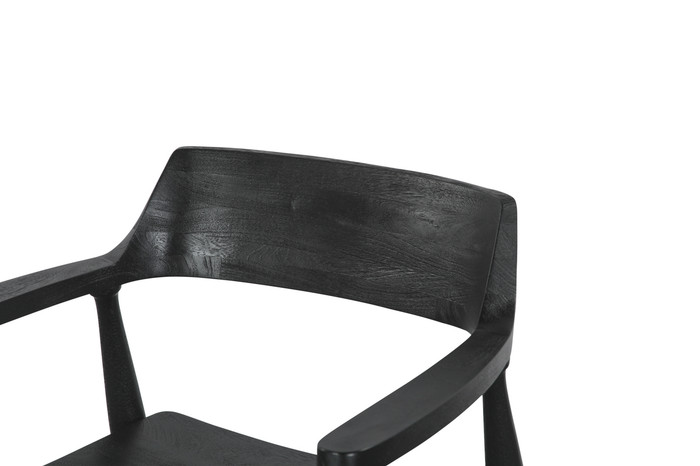 World Interiors - Oxford Dining Chair with Black Finish