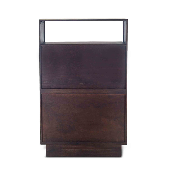 World Interiors - Palermo Tall Chest in Acacia with Raw Walnut Finish
